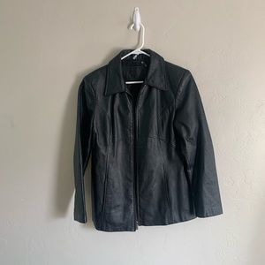 Black Geniuine Vintage Leather Jacket